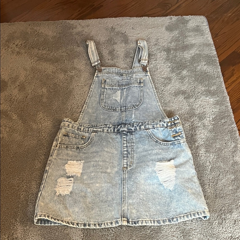 Denim Overall Skirt for Juniors